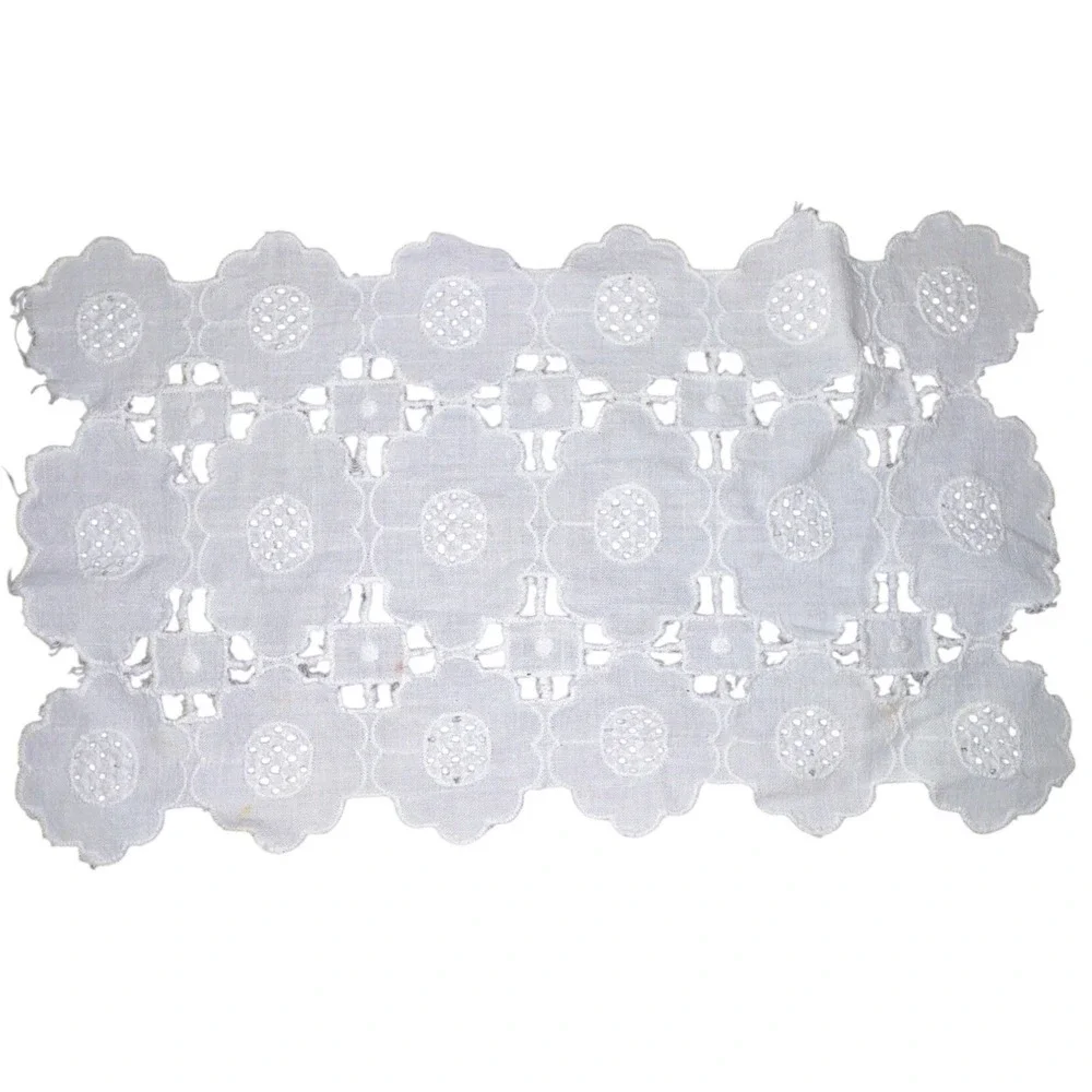 Vintage Lot 5 Hand Embroidered Table Linens Doilies Floral Needlework Lace